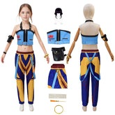 Kpop Demon Hunters Zoey Kids Cosplay Costume Party Halloween Suit Accosplay